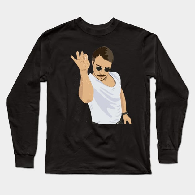 Salt Bae Long Sleeve T-Shirt by FutureGadgetsToday